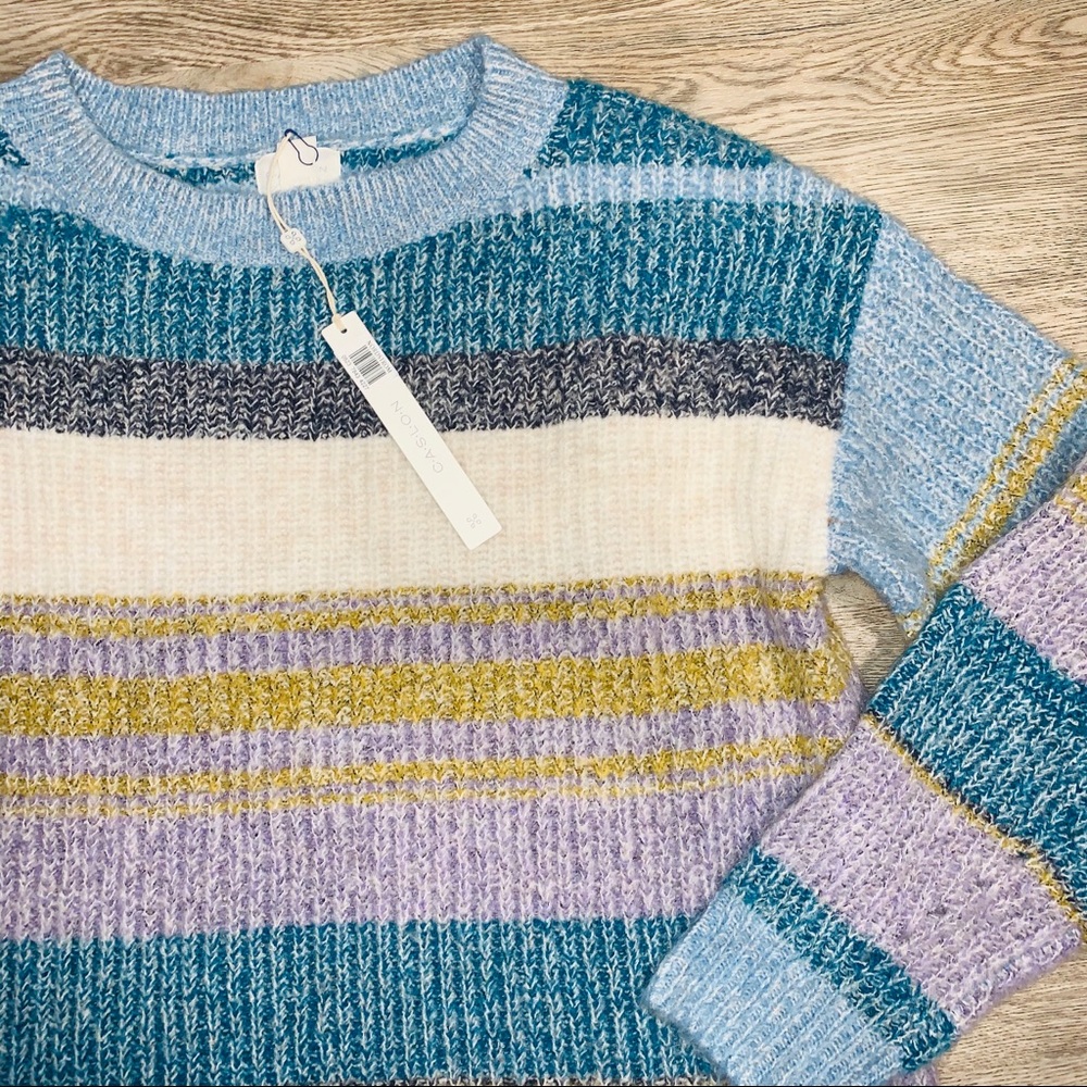 NWT Caslon | Ombré Striped Sweater - Picture 4 of 8